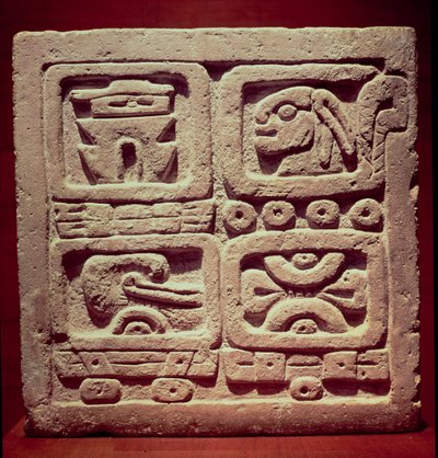 Calendar with Four Glyphs, Toltec by Pre Columbian